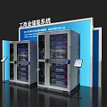 Grid Forming Energy Storage Exhibition Island With Control Systems And Battery Modules 3d model