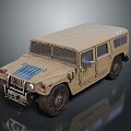 Bulletproof Car Armed Jeep Armed Car Armed Bulletproof Car Military Jeep Off-road Jeep Humvee 3d model