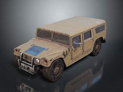 Bulletproof Car Armed Jeep Armed Car Armed Bulletproof Car Military Jeep Off-road Jeep Humvee 3d model