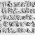 Stone Wood Artistic Carvings And Models With Various Decorative Shapes