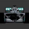 PETRONAS Formula 1 Racing Car With Sleek Aerodynamic Design And Modern Livery