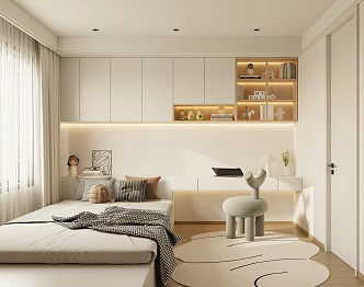Modern Children's Room Tatami Multi-function Room 3d model