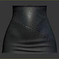 Fashionable Structured Leather Collar Design For Modern Clothing With Detailed Stitching