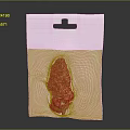 Transparent Plastic Bag With Hanging Hole Containing Cannabis Bud Product