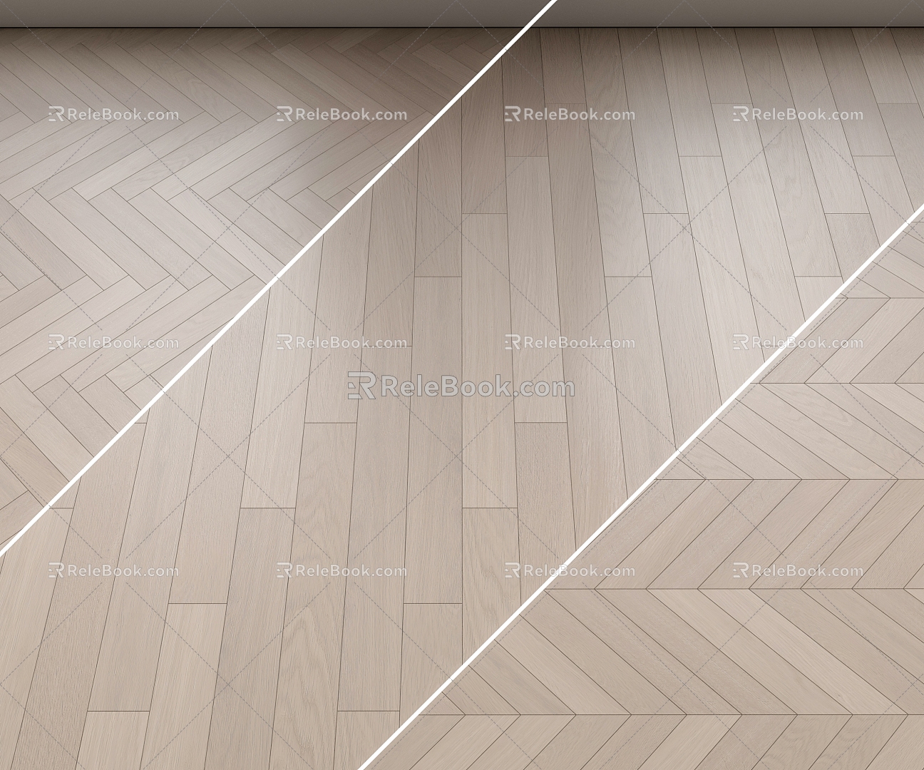 Modern Wood Flooring 3d model