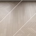 Oak Wooden Flooring With Herringbone And Straight Lay Patterns For Home Interior Design