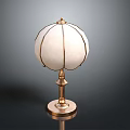 Elegant Table Lamp With White Lampshade And Gold Base Design