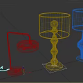 Modern Table Lamps With Diverse Designs Colorful Bases And Fabric Shades