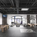 Modern Fitness Studio With Pilates Reformer Equipment And Training Space Interior