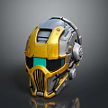 Sci-Fi Helmet Alien Helmet High Tech Helmet Game Helmet Helmet Helmet 3d model