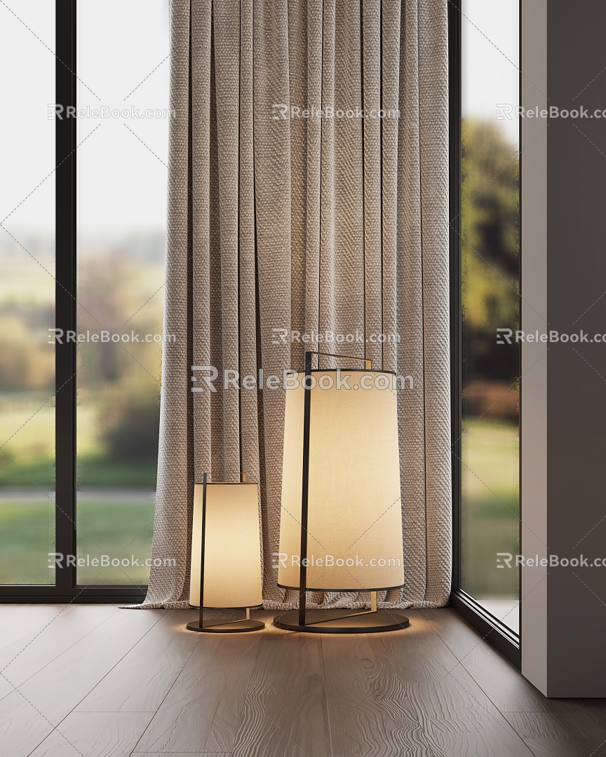 Modern floor lamp 3d model