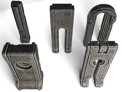 Stone Wood Artisan Crafted Decorative And Structural Pieces For Home Projects 3d model