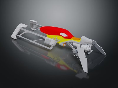 Modern Suspension Car Future Flying Car Future Car Flying Car 3d model