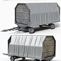 Luggage Car Car Trailer Luggage Car Transport Car Function Car Luggage Airport Transport Car 3d model