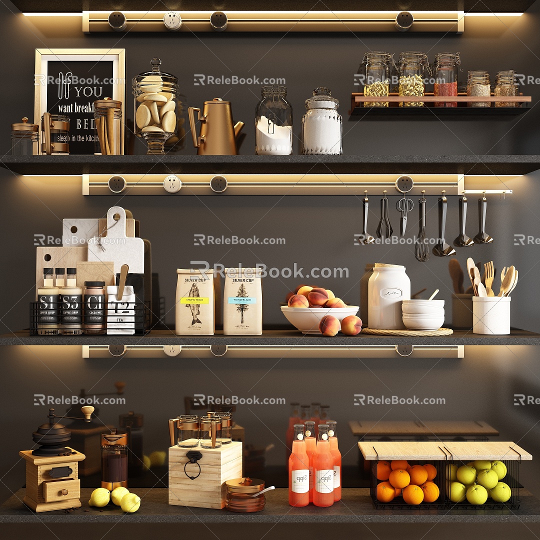 Kitchen Supplies 3d model