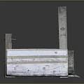 Diverse Shaped Construction Components With Metal Stone Material Textured Surfaces Holes On Black Reflective Surface