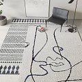 Modern Square Carpet 3d model