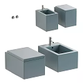 Sleek Modern Ceramic Toilet Design With Simple Lines And Wall Mounted Concealed Tank