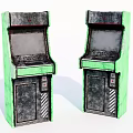 Modern game machine Old game machine 3d model