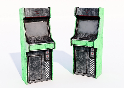 Modern game machine Old game machine 3d model