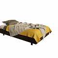 Modern Single Bed 3d model