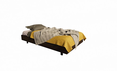 Modern Single Bed 3d model