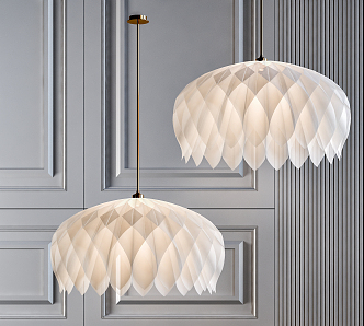 Modern chandelier 3d model