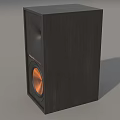 Modern Black Home Entertainment Speaker With Copper Woofer Design