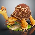 Modern turtle animation turtle 3d model