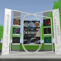 Outdoor Scientific Achievements Exhibition Display Shelf With Beijing University Science