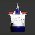 Modern cruise ship giant cruise ship luxury cruise ship large cruise ship 3d model