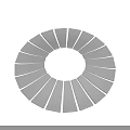 Decorative Circular Mirror With Radial Striped Design For Modern Home Interior Decor