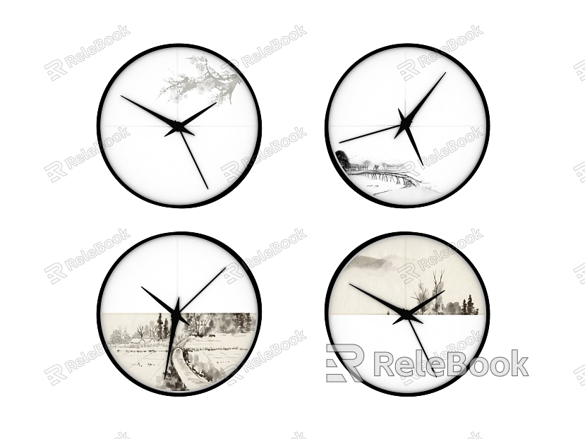 New Chinese clock wall clock model