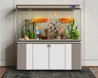 New Chinese Fish Tank 3d model