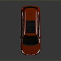 Red BMW MPV Car With Black Roof And Modern Shiny Alloy Wheels Design