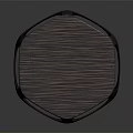 Modern Minimalist Stool With Round Textured Seat And Hollowed Out Design
