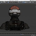 Sci-fi Warrior Explorer Helmet Robocop Future Warrior Miner Low Face Number Low Model Simple Model Game Sub-era Movie and TV Level Super Realism 3d model