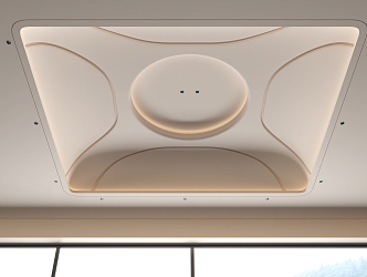 Special-shaped ceiling, simple European ceiling 3d model