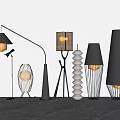 Modern Floor Lamps With Various Designs Metal Bases And Woven Shades For Home Decor