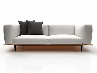 modern double sofa 3d model