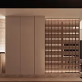 Modern Basement Interior With Staircase Sofa Coffee Table And Art Sculpture
