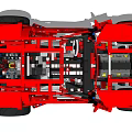 Modern toy car building blocks car 3d model