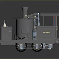 Vintage Steam Locomotive With Detailed Mechanical Structure