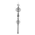 Industrial Equipment Pole Structure With Multiple Rings And Mounting Components