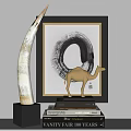 Modern ornaments combination ivory decorative ornaments combination 3d model