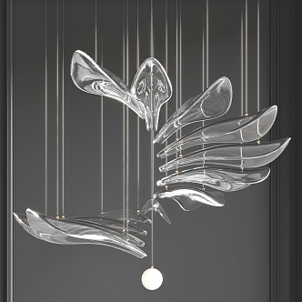 Modern chandelier crystal chandelier 3d model