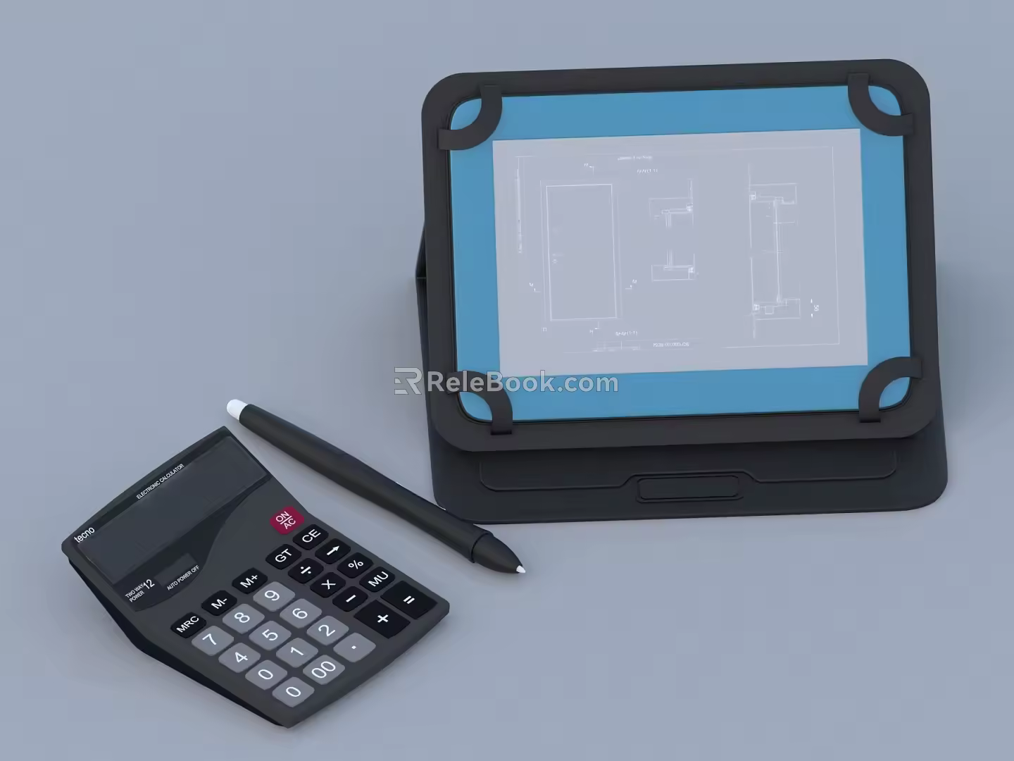 Calculator Old Fashioned Calculator Scientific Calculator 3d model