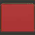 Red Vintage Television With Black Screen And Control Panel On Black Surface