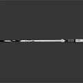 Green Glowing Lightsaber Weapon With Metallic Hilt And Bright Illuminated Beam