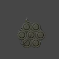 Weapon Bomb With Electronic Circuit Board Digital Timer Yellow Coiled Hose And Metal Straps